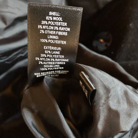 Kenneth cole black fencer melton wool blend wrap coat NO OFFERS - Picture 9 of 10